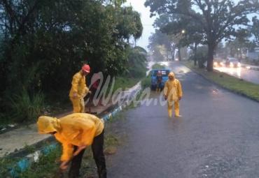 URC PUPR kota Bengkulu saat menyisir wilayah rawan banjir