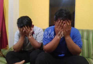 Kedua mahasiswa yang diamankan petugas