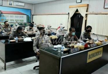 Polda Bengkulu serta para kabag sumda sejajaran Polda Bengkulu