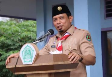Plt Walikota Bengkulu Dedy Wahyudi menghadiri acara peringatan hari santri nasional 