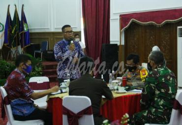Pemprov Bengkulu bersama Forkopimda melakukan pertemuan bersama