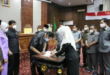 Penandatanganan Nota Kesepakatan KUA dan PPAS APBD-P Provinsi Bengkulu TA 2020