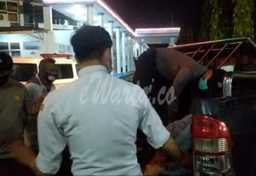 Korban saat dibawa ke rumah sakit