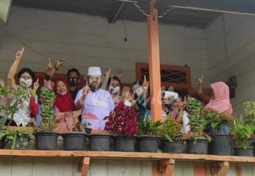 Helmi Hasan saat berkampanye