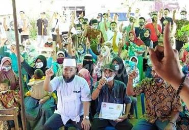 Helmi Hasan saat kampanye di Desa Sidosari Kecamatan Sukaraja Kabupaten Seluma