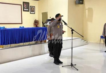Kapolres Lutra Pimpin Langsung Apel Perdana