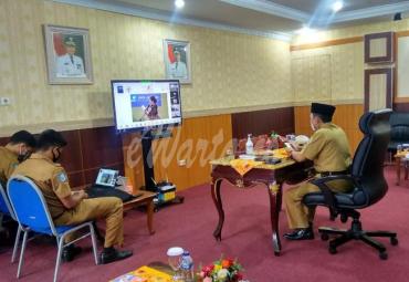 Peresmian Pembukaan Trade Expo Indonesia Virtual Exhibition Ke-35 Tahun 2020, bertempat di Ruang VIP Pola Kantor Gubernur Provinsi Bengkulu.