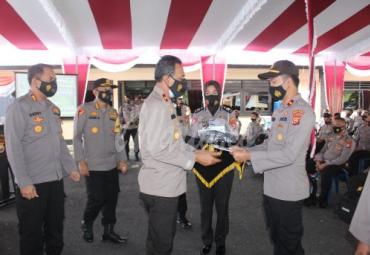 Wakapolda Bengkulu Brigjen Pol Drs Hari Prasojo SH MM didampingi Karo Ops Polda Bengkulu Kombes Dede Alamsyah SIK, melakukan kunjungan Kerja ke Mapolres Bengkulu Selatan