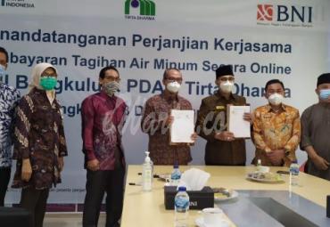 PDAM Tirta Dharma Jalin Kerjasama dengan BNI