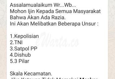 Pesan Hoax berantai