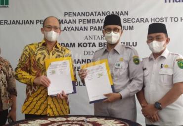 PDAM Tirta Dharma Gelar MoU dengan Bank Mandiri