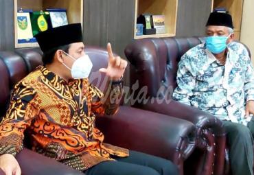 Dedy menemui rektor IAIN Prof. Dr. H. Sirajuddin, M,M,Ag., M.H