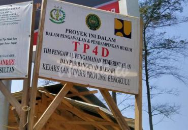 Dilapor ke KPK, Kejati Bengkulu Sebut Pengawas Proyek Penahan Banjir Sudah Dibubarkan