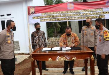 Polda Bengkulu Gelar MoU Bersama Bank BTN dan REI untuk Bangun Rumah Polri