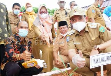 Taman Cempaka Permai ini diresmikan secara simbolis oleh Wakil Walikota Bengkulu Dedy Wahyudi, Senin (01/03/2021).