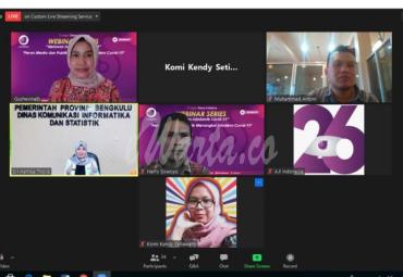 Webinar Peran Media dan Publik Menangkal Infodemi C0vid-19, AJI Bengkulu - Google News Intiative, Rabu (31/3/2021). 