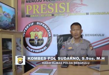 Kabid Humas Polda Bengkulu Kombespol. Sudarno, S.Sos, MH