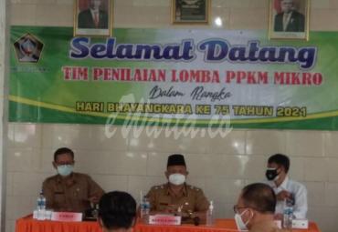 Peringati HUT Bhayangkara ke-75, Desa Wonotirto Blitar Ikuti Lomba Posko PPKM Skala Mikro